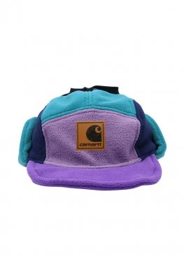 Синьо-фіолетова кепка-вушанка Carhartt Blue Purple Cap Unisex - KH1114