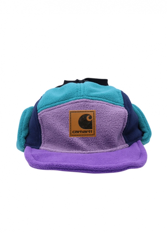 Синьо-фіолетова кепка-вушанка Carhartt Color Blue Purple Cap Unisex