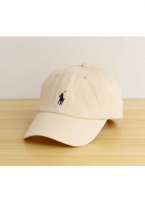 Бежева кепка Ralph Lauren Polo Color Beige Baseball Cap Unisex