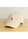 Бежева кепка Ralph Lauren Polo Color Beige Baseball Cap Unisex
