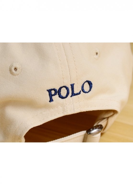 Бежева кепка Ralph Lauren Polo Color Beige Baseball Cap Unisex