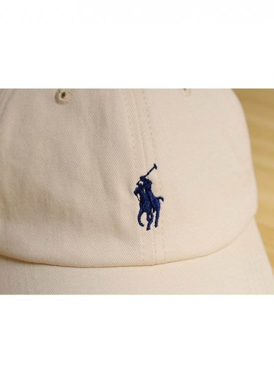Бежева кепка Ralph Lauren Polo Color Beige Baseball Cap Unisex