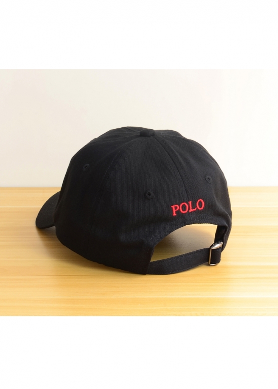 Чёрная кепка Ralph Lauren Polo Color Black Baseball Cap Unisex