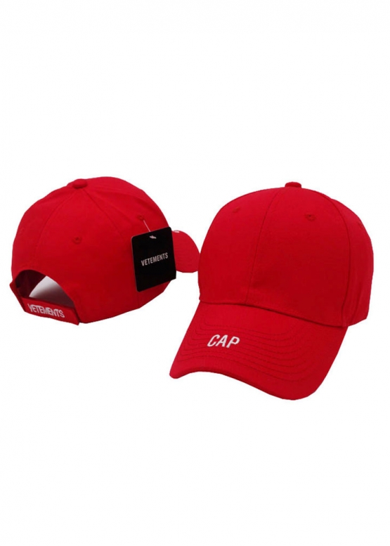 Купить красную кепку Vetements Color Red Baseball Cap Unisex