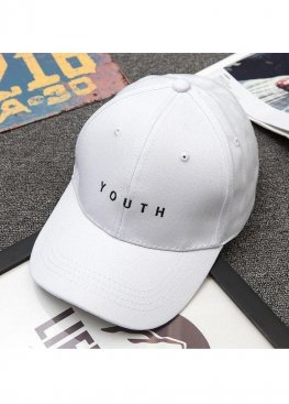 Біла кепка Youth White Baseball Cap Unisex - KY1113