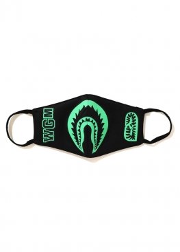Bape Glow In The Dark Shark Mask Black - MA1114 Bape Glow In The Dark Shark Mask Black - MA1114