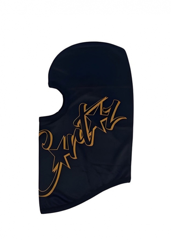 Чорна балаклава Corteiz x 667 Liteweight Ski Masc Color Black Yellow Unisex