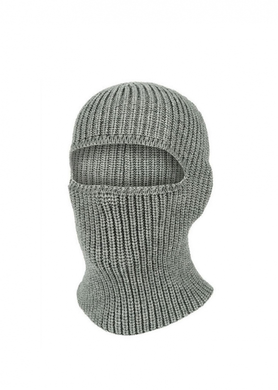 Сіра шапка-балаклава 2 в 1 Unisex