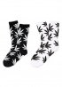 Шкарпетки HUF White Black With Leaves Socks Unisex - NF1112