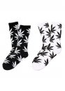 Шкарпетки HUF Color White Black With Leaves Socks Unisex