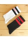 Vetements Color White Black Socks Unisex