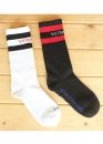 Vetements Color White Black Socks Unisex