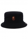 Чорна панама Bape Ape Head Pile Hat