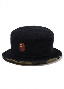 Чорна панама Bape Ape Head Pile Hat - PA1111