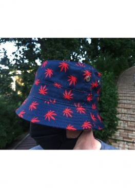 Синя панама Cayler & Sons Blue With Red Leaves Bucket Hat Unisex - PL1120
