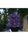 Синя панама Cayler & Sons Color Blue With Red Leaves Bucket Hat Unisex