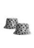 Серая панама Cayler & Sons Grey With Black Leaves Bucket Hat Unisex - PL1121