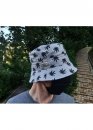 Cayler & Sons Color Grey With Black Leaves Bucket Hat Unisex