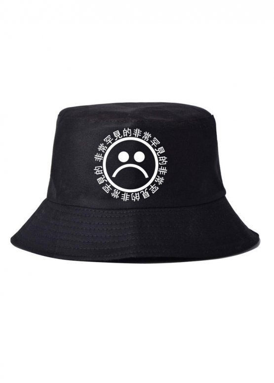Чорна панама Sad Boy Young Lean Color Black Bucket Hat Unisex