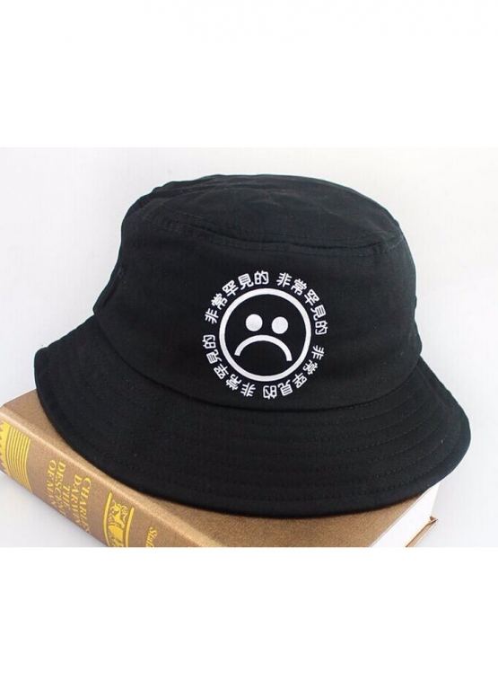 Чорна панама Sad Boy Young Lean Color Black Bucket Hat Unisex