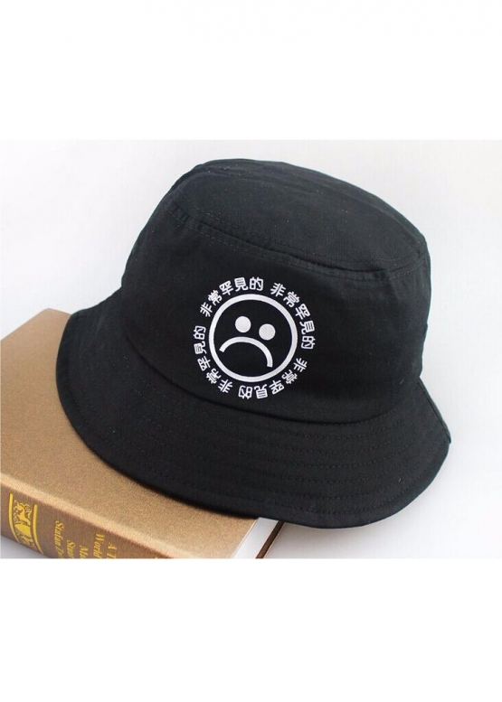 Чорна панама Sad Boy Young Lean Color Black Bucket Hat Unisex