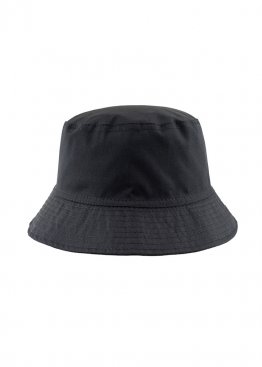 Обычная чёрная панама Black Basic Bucket Hat Unisex - PR1112