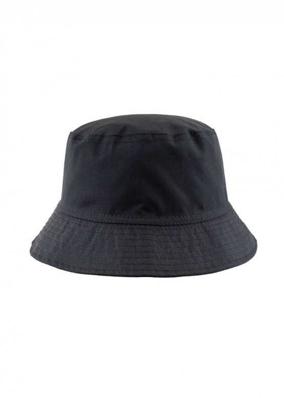 Color Black Basic Bucket Hat Unisex
