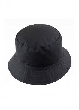 Звичайна чорна панама Black Basic Bucket Hat Unisex - PR1112
