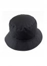 Color Black Basic Bucket Hat Unisex