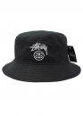 Чёрная панама Stüssy Color Black Bucket Hat Unisex