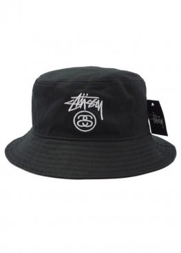 Чорна панама Stüssy Black Bucket Hat Unisex - PU1112