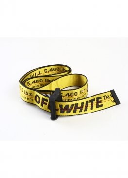 Чёрный ремень Off-white Black Industrial Belt - QO1111