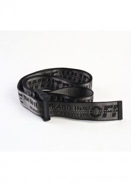 Чёрный ремень Off-white Black Industrial Belt - QO1111