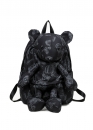 Чорний рюкзак з плюшевим ведмедиком Backpack Color Black