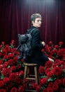 Чорний рюкзак з плюшевим ведмедиком Backpack Color Black