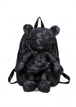 Backpack with teddy bear Black - RB1111