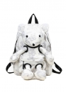 Білий рюкзак з плюшевим ведмедиком Backpack Color White