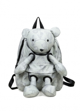 Backpack with teddy bear Grey - RB1113