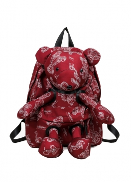 Backpack with teddy bear Red - RB1114