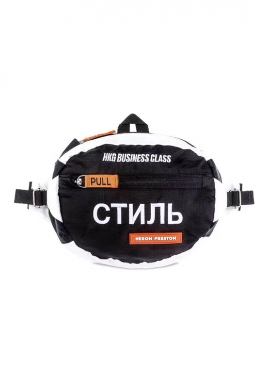 Heron Preston Стиль Color White Black Waist Bag
