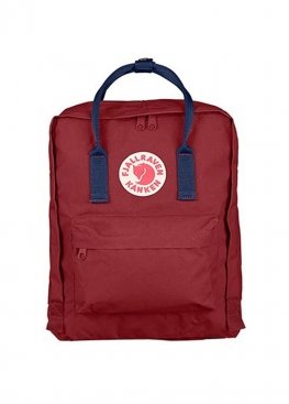 Бордовий рюкзак Fjällräven Kånken Classic Burgundy Blue Backpack - RK1113