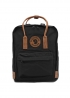 Чорний рюкзак Fjällräven Kånken Classic Black Brown Backpack - RK1115