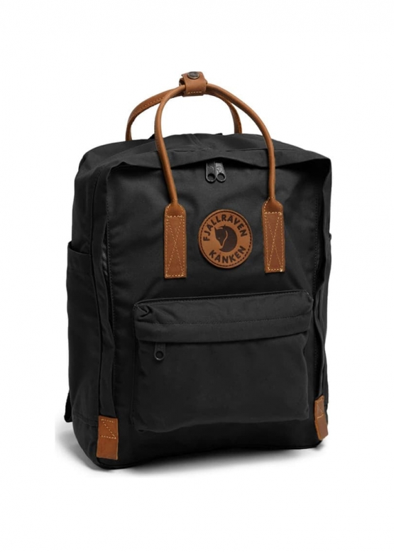 Чорний рюкзак Fjällräven Kånken Classic Color Black Brown Backpack