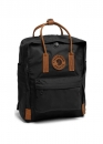 Чорний рюкзак Fjällräven Kånken Classic Color Black Brown Backpack