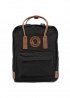 Чорний рюкзак Fjällräven Kånken Classic Black Brown Backpack - RK1115