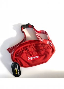 Червона бананка сумка на пояс Supreme Red Waist Bag - RS1123