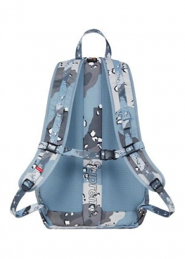 Блакитний рюкзак Supreme Backpack Blue Chocolate Chip Camo - RS1129