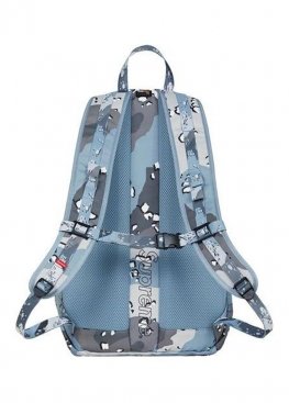 Блакитний рюкзак Supreme Backpack Blue Chocolate Chip Camo - RS1129