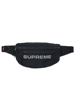 Чорна бананка сумка на пояс Supreme Field Waist Bag Black - RS1131