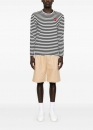 Смугастий лонгслів Comme des Garcons Play Striped Red Heart Longsleeve Unisex